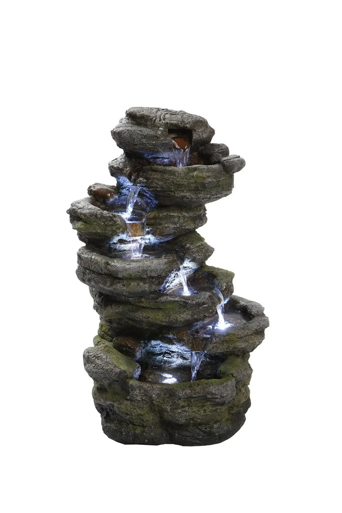 Home Decor - Fountain - Multi Level Rock with LED