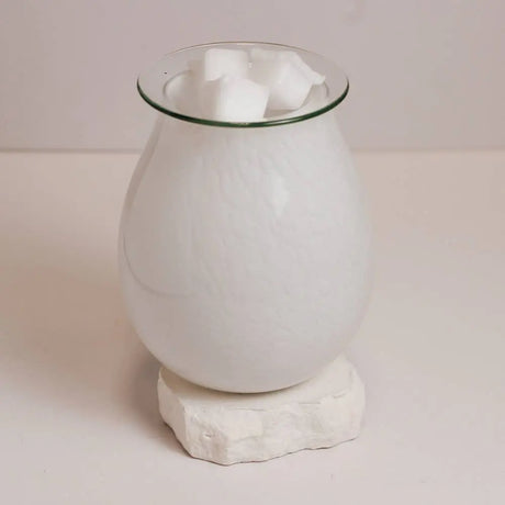Diffuser - Electric Oil & Wax Cube Burner - Marble Glass - Tabletop