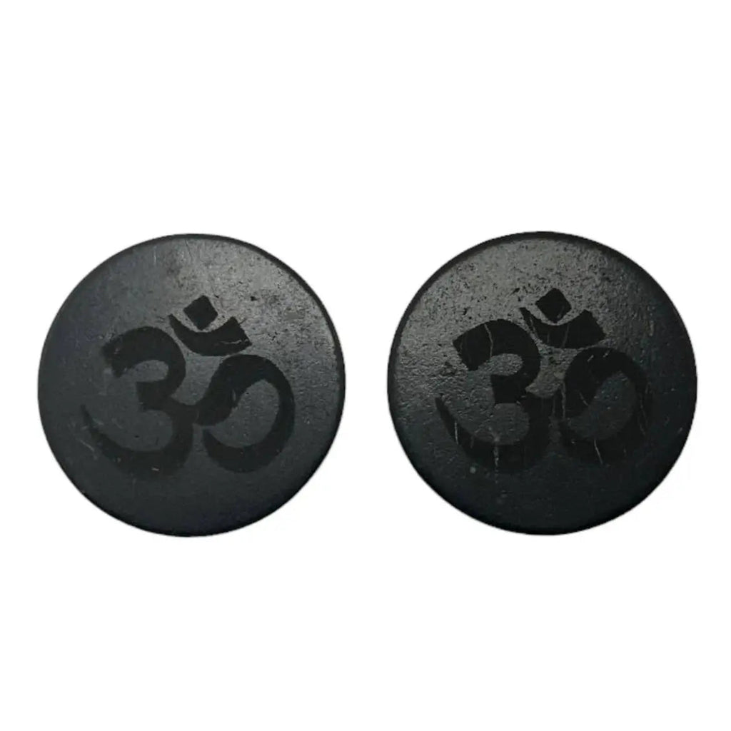 Stone - Shungite - Adhesive Laptop Tile Engraved OM