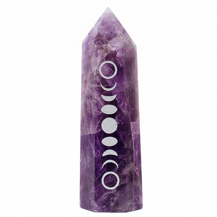 Obelisk - Amethyst - Moon Phase