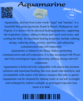 Descriptive Cards - Precious Stones & Crystals - Aquamarine