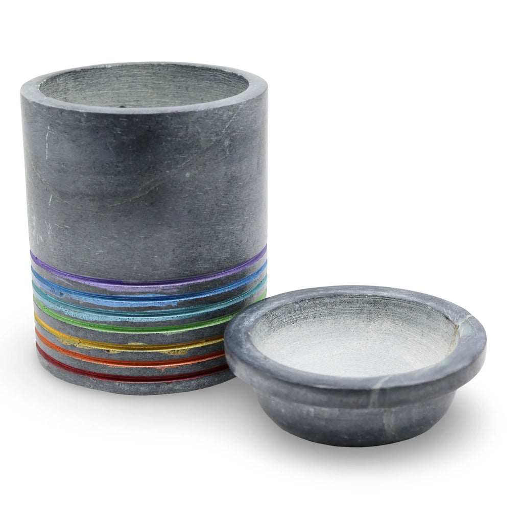 Aroma Diffuser - Oil & Wax Cube Burner - Ceramic - 7 Chakra