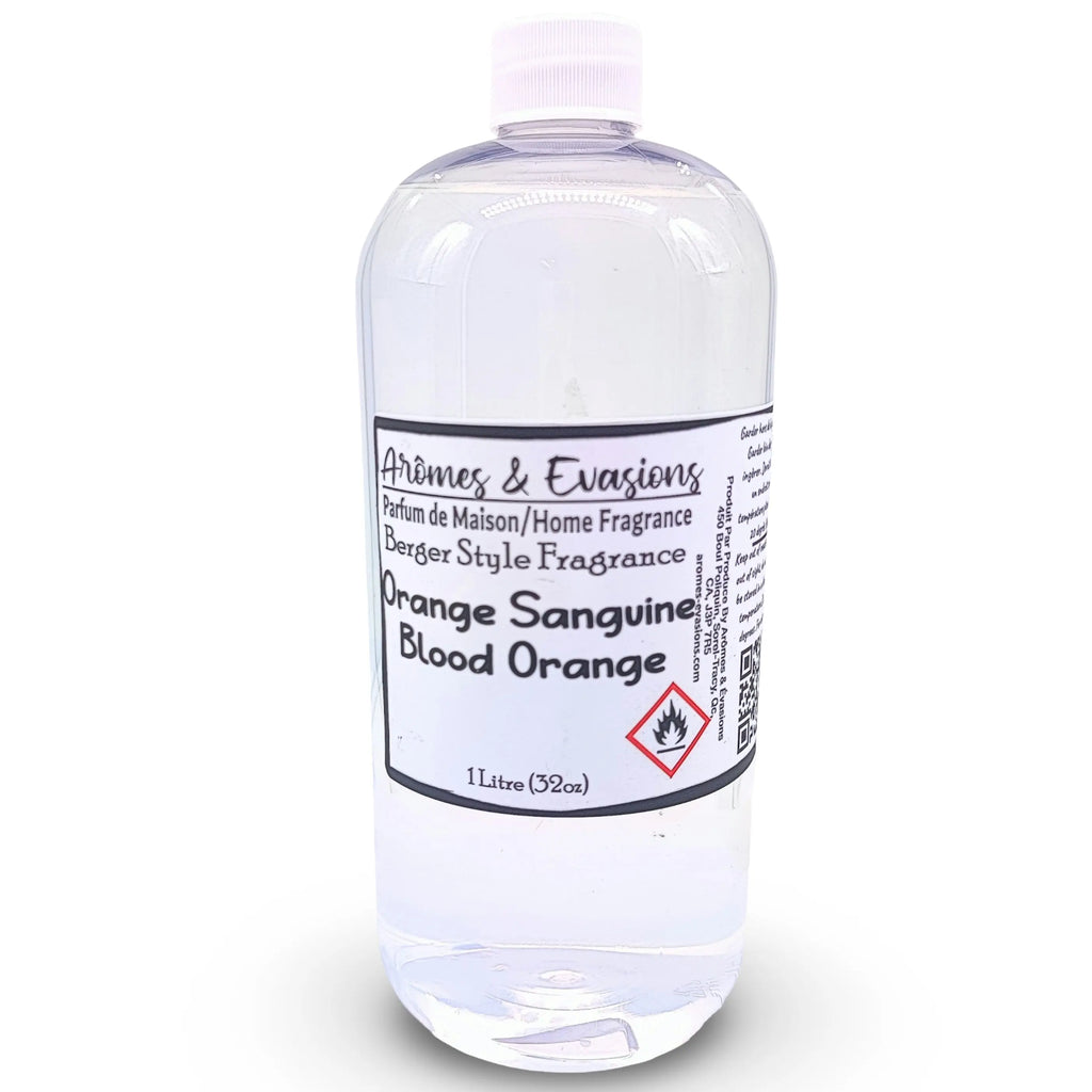 Arômes & Évasions - Compatible with Lampe Berger - Refill Fragrance - Blood Orange 32oz (1 Liter)