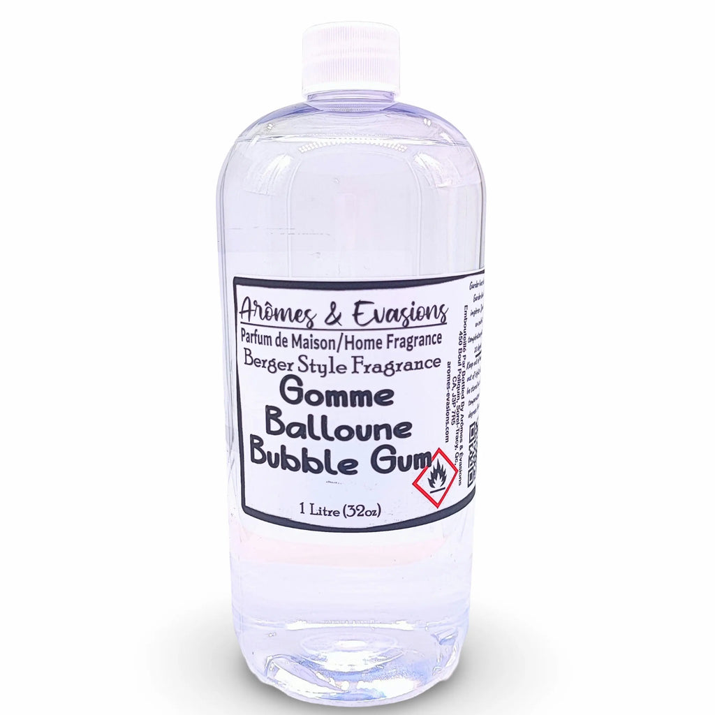 Arômes & Évasions - Compatible with Lampe Berger - Refill Fragrance - Bubble Gum 32oz (1 Liter)