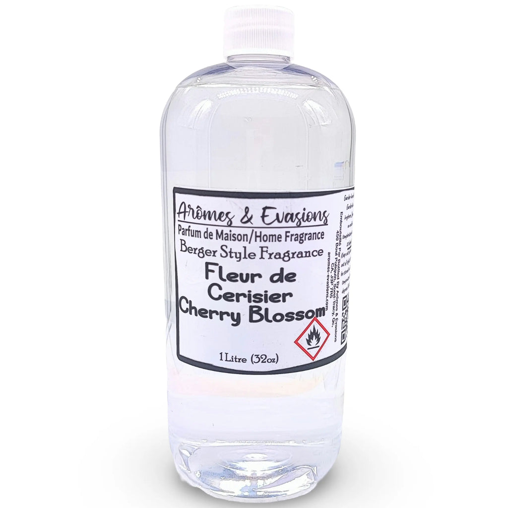 Arômes & Évasions -Berger Style Refill Fragrance -Cherry Blossom 32oz (1 Liter)