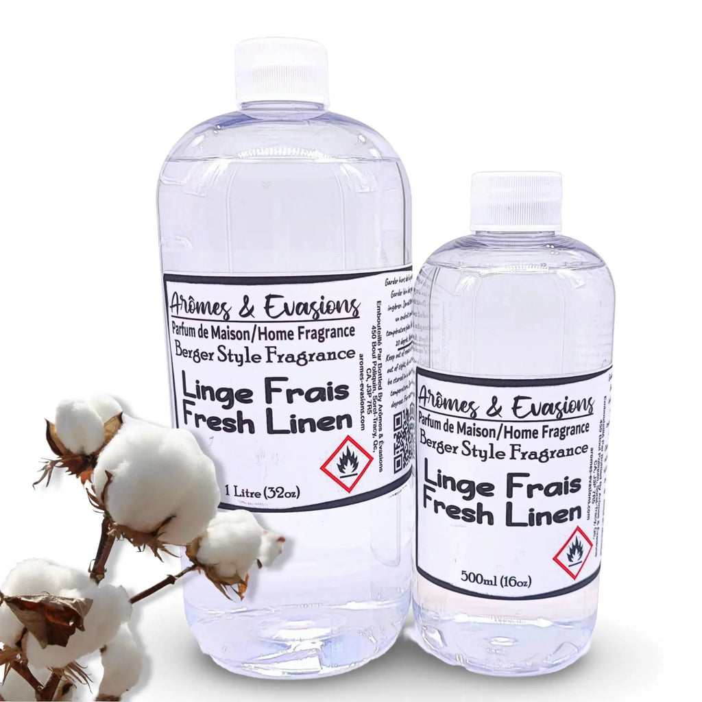 Arômes & Évasions - Compatible with Lampe Berger - Refill Fragrance - Fresh Linen