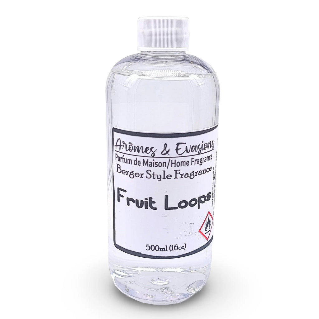 Arômes & Évasions -Berger Style Refill Fragrance -Fruit Loops 16oz (500ml)