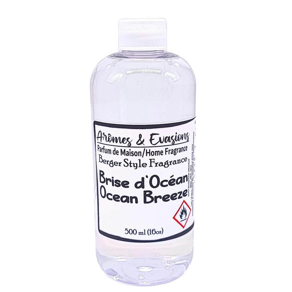 Arômes & Évasions -Berger Style Refill Fragrance -Ocean Breeze 16oz (500ml)