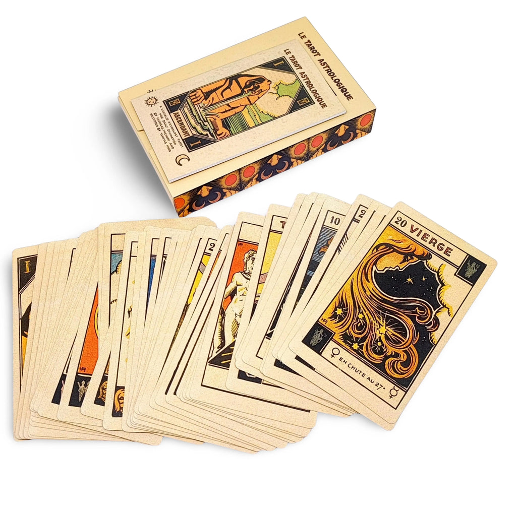 Astro Tarot Oracle -Astrological Tarot Deck with Bilingual Guidebook
