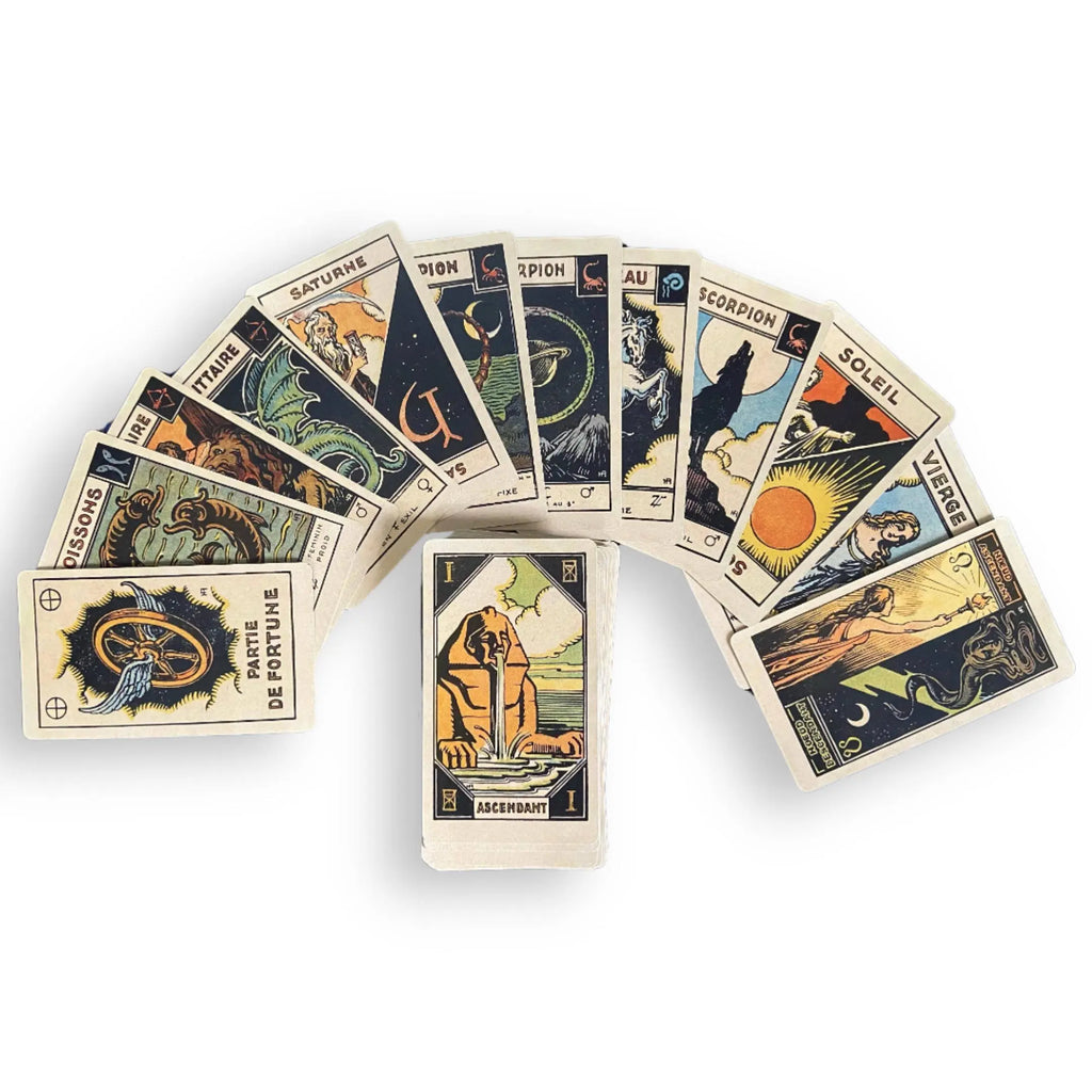Astro Tarot Oracle -Astrological Tarot Deck with Bilingual Guidebook