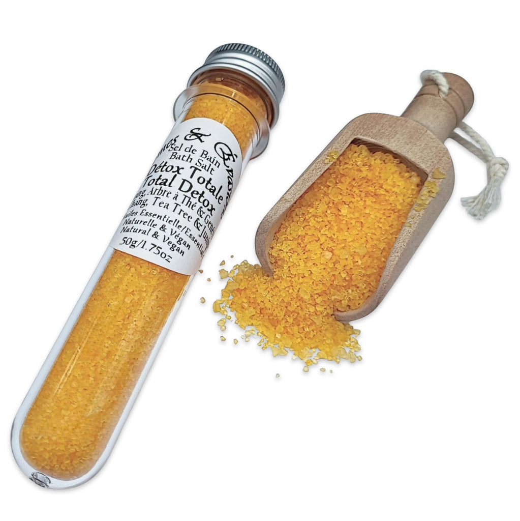 Bath Salt -Total Detox Potion -May Chang, Tea Tree & Juniper Essential Oils -Bath Salt -Aromes Evasions 