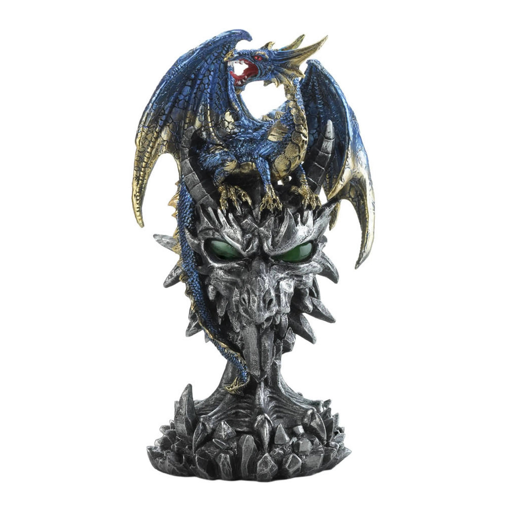 Blue Dragon Warrior Statue - -Aromes Evasions 