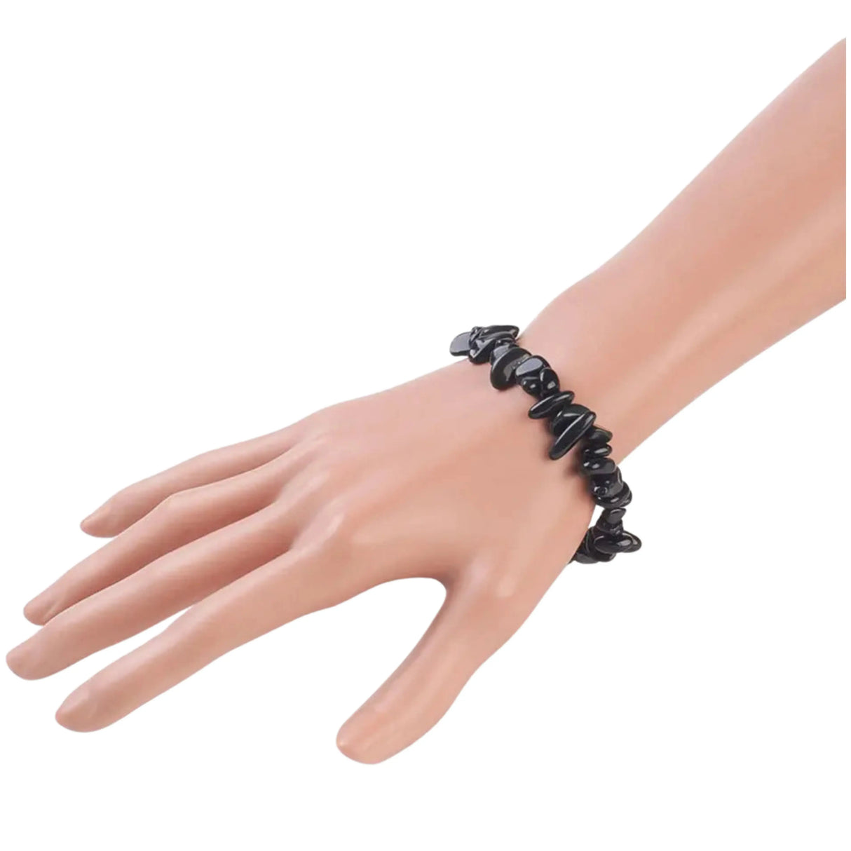 Bracelet -Black Agate -Chips