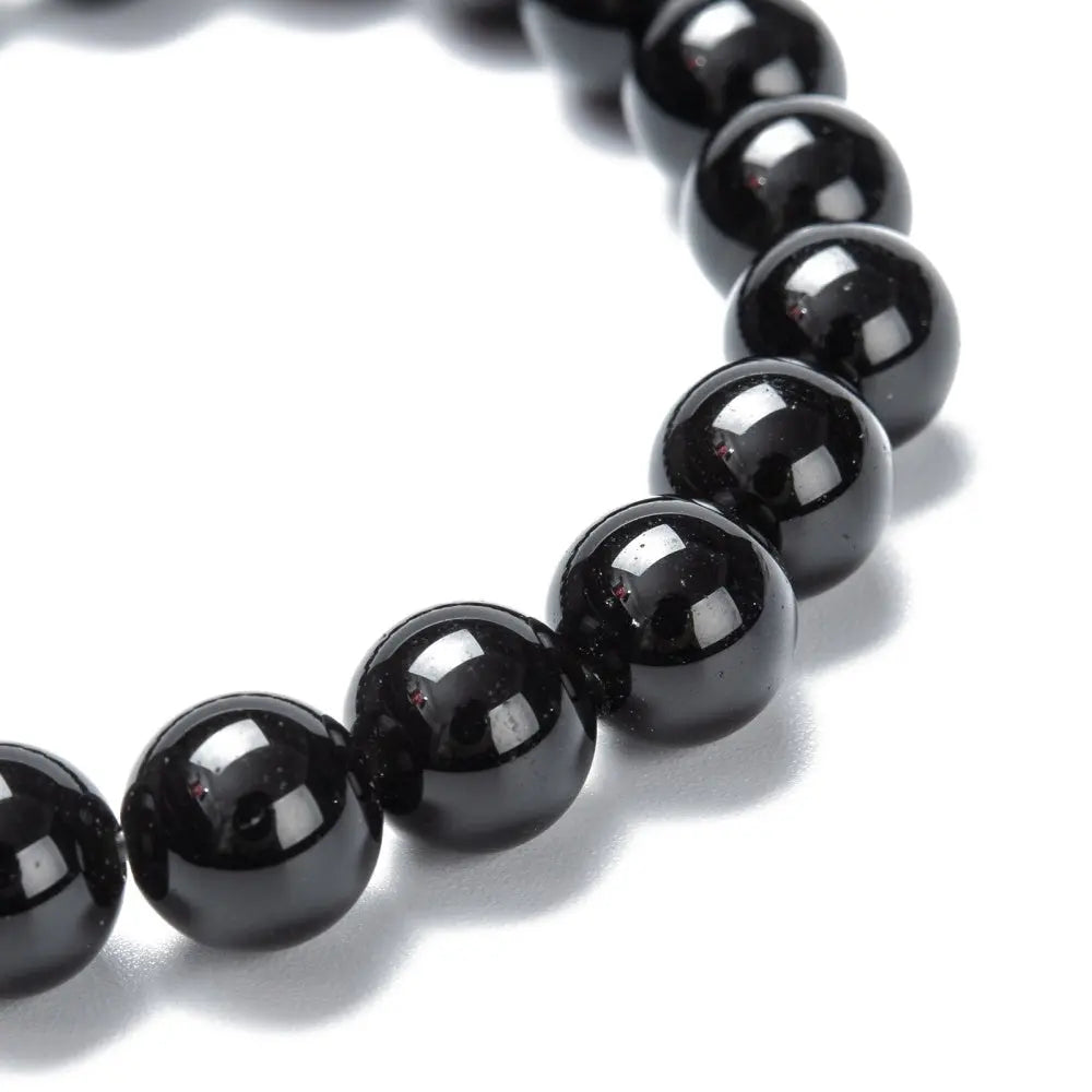 Bracelet -Black Obsidian -8mm