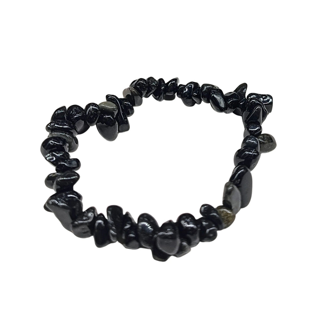 Bracelet -Black Obsidian -Chips