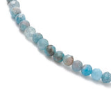 Bracelet -Blue Apatite -Faceted -2mm