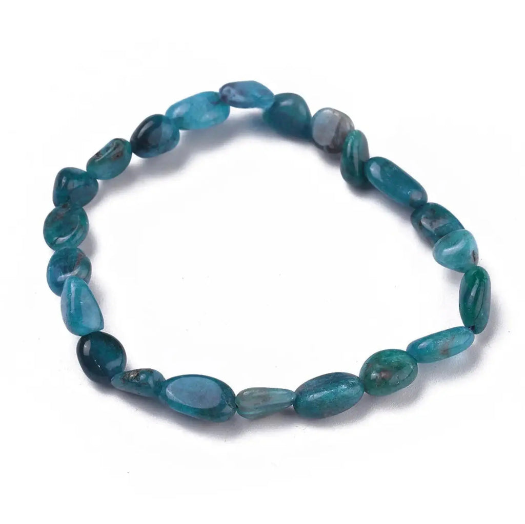 Bracelet - Blue Apatite - Natural Shape