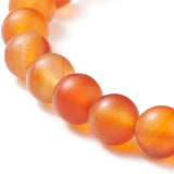 Bracelet - Carnelian - Frosted - 8mm
