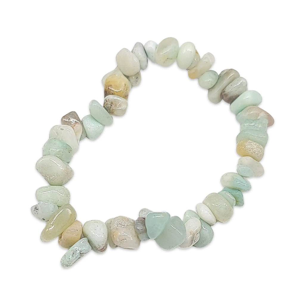 Bracelet -Flower Amazonite Chips Beads