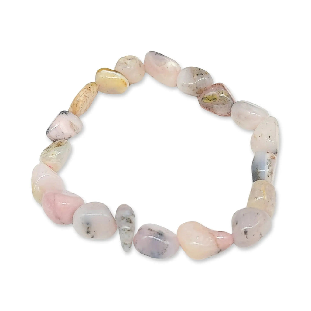 Bracelet -Pink Opal -Natural Shape Stone