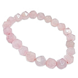 Bracelet - Rose Quartz - Faceted - 8mm