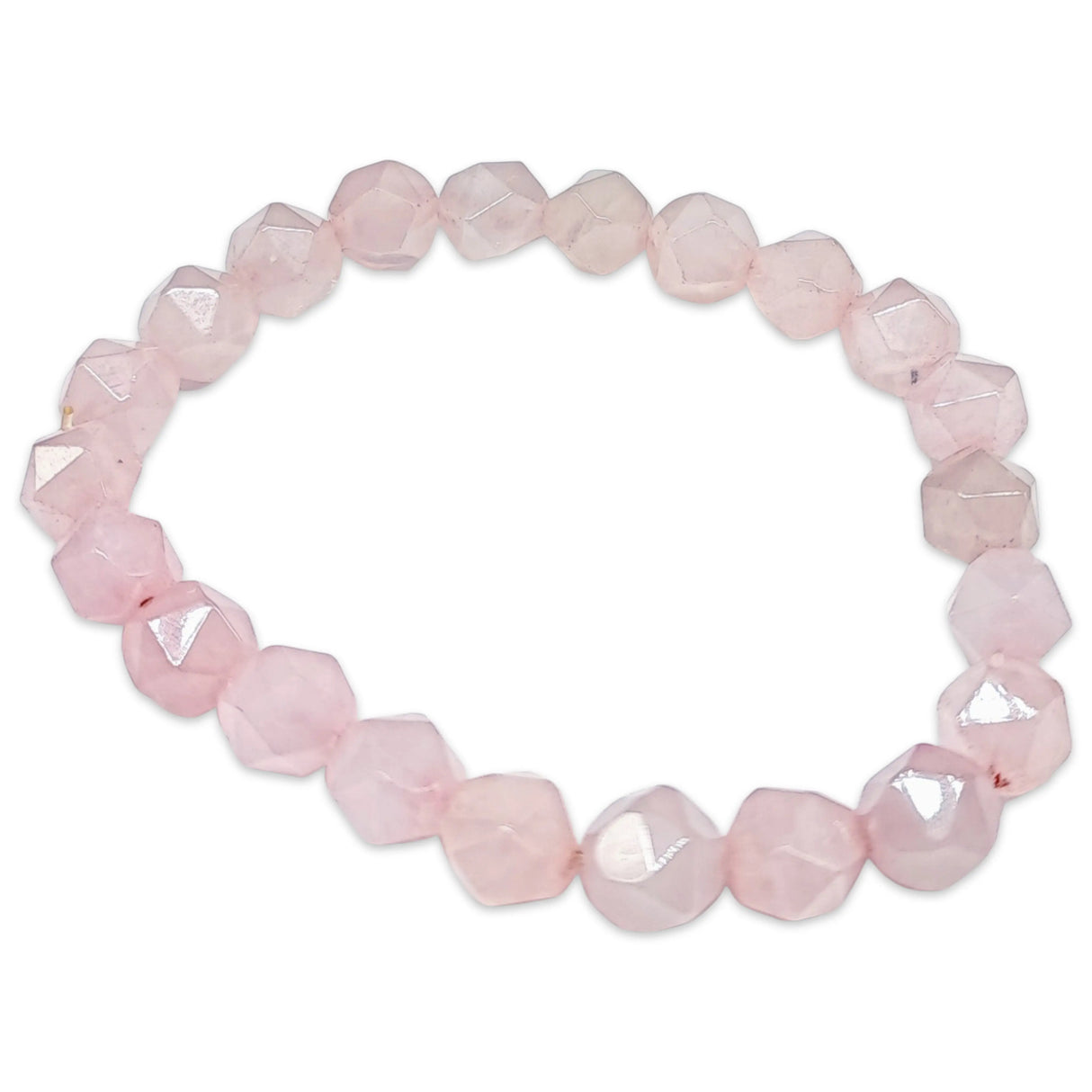 Bracelet - Rose Quartz - Faceted - 8mm