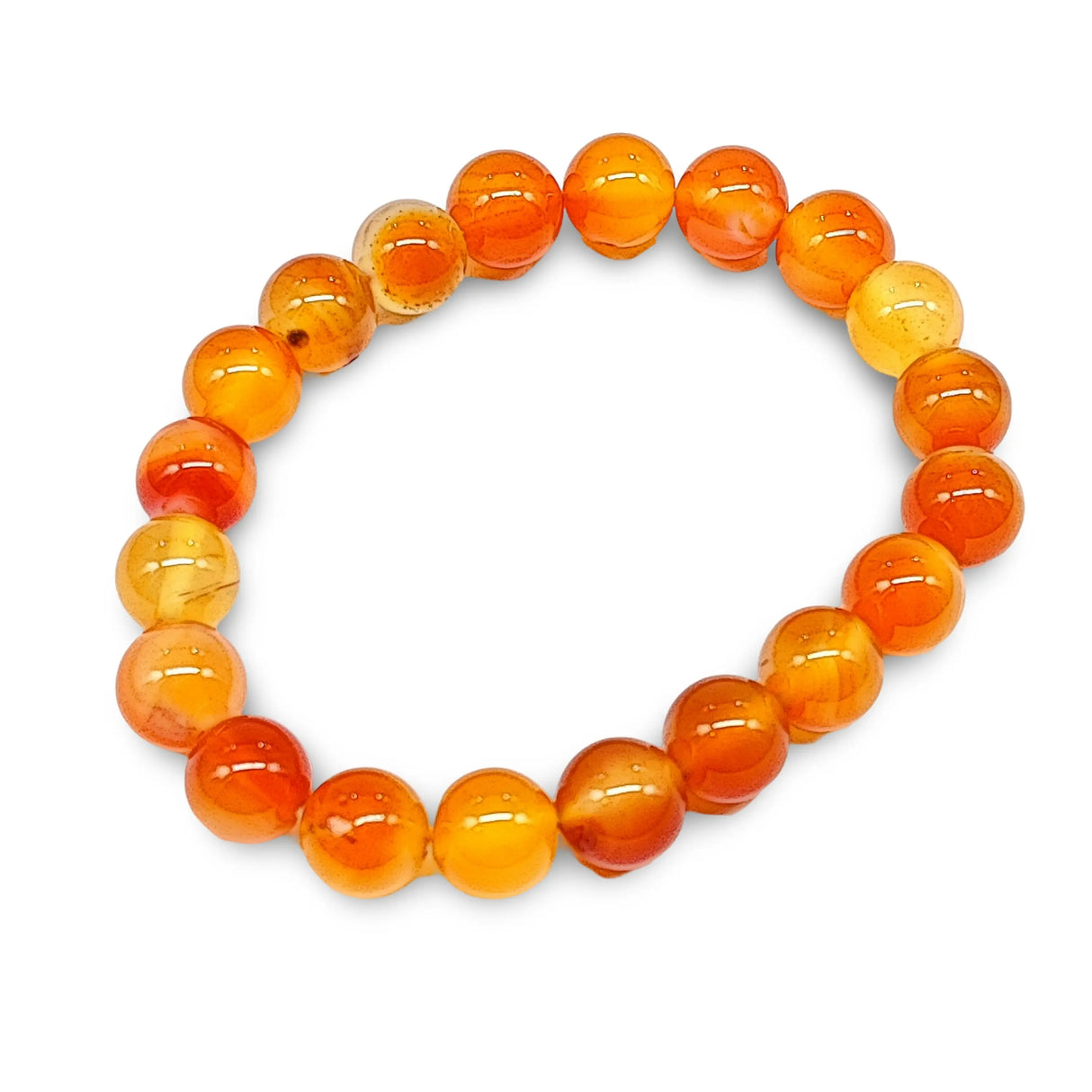 Bracelet -Carnelian -10mm