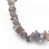 Bracelet - Labradorite - Chips - Adjustable