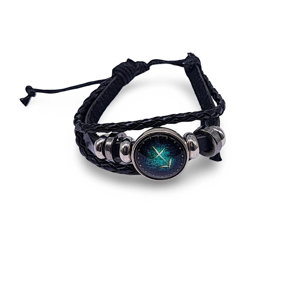 Bracelet -Leather -Celestial Zodiac Sign & Constellation Sagittarius Zodiac November 22 - December 21