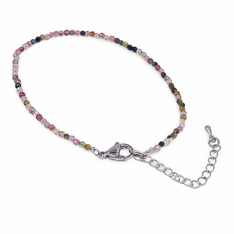 Bracelet - Mixed Tourmaline - Faceted - 2mm