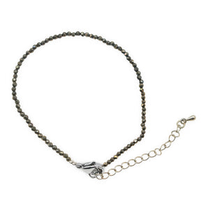 Bracelet - Pyrite -Faceted - 2mm