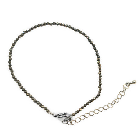 Bracelet - Pyrite -Faceted - 2mm