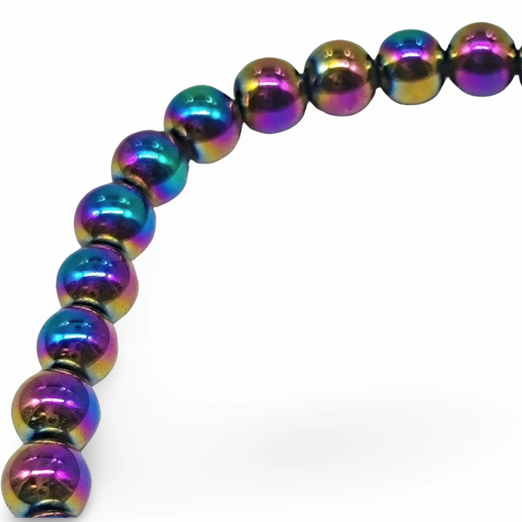 Bracelet - Rainbow Hematite - 6mm