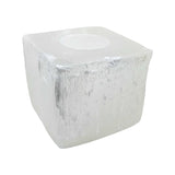 Candle Holder -Selenite Cube