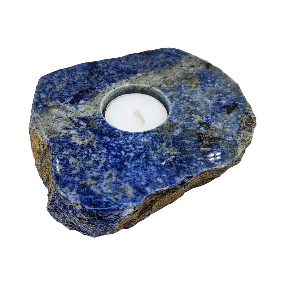 Sodalite Crystal newest Tea Candle Holder