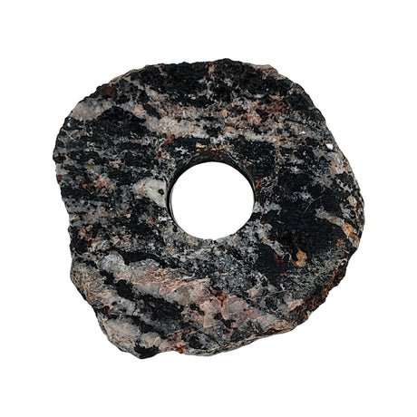 Candle Holder -Tourmilated Quartz