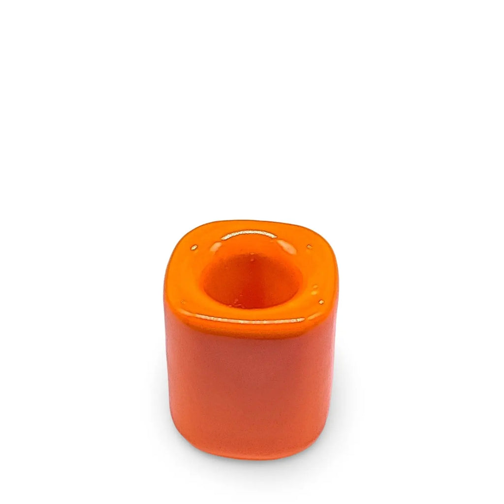 Candle Holder - Ceramic - Color Choices Orange