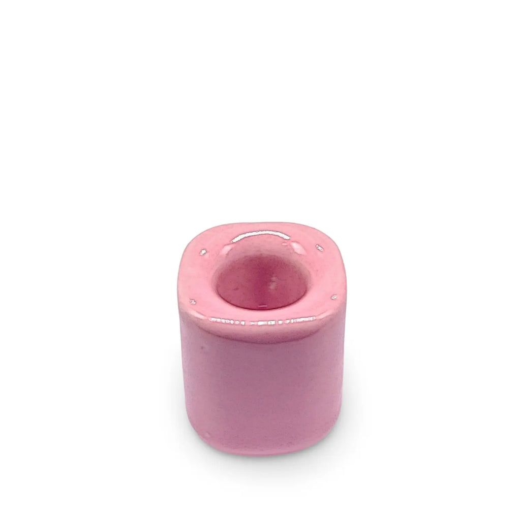 Candle Holder - Ceramic - Color Choices Pink