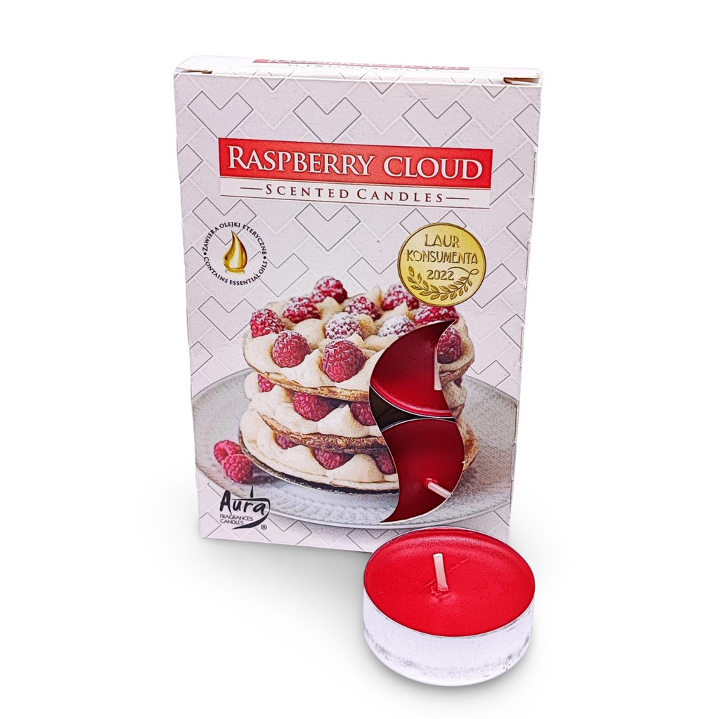 Candle -Scented Tealights -Set of 6 -Raspberry