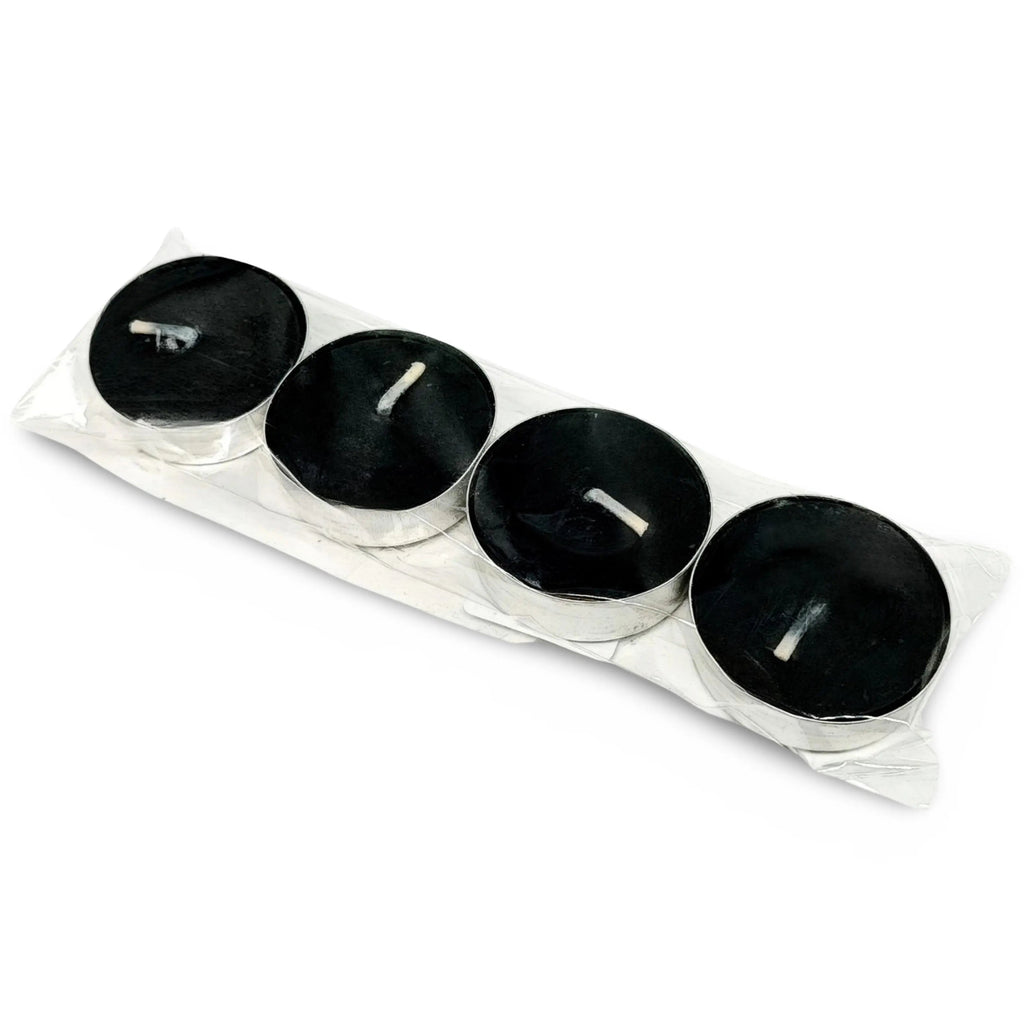 Candle -Tealights -Black -Pack of 4
