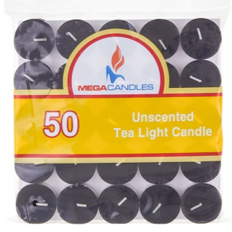Candle -Tealights -Black -Pack of 50