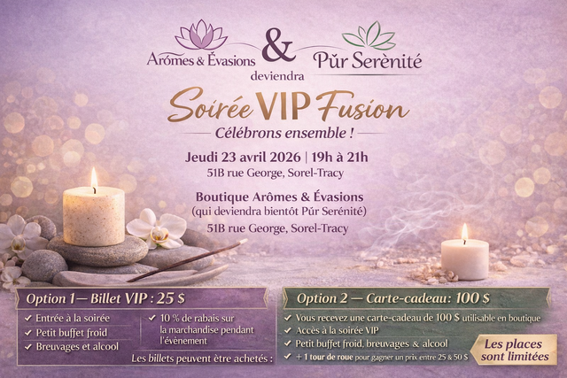 Billet pour la Soirée VIP Exclusive – 23 avril 2026