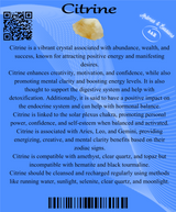 Descriptive Cards - Precious Stones & Crystals - Citrine