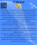 Descriptive Cards - Precious Stones & Crystals - Citrine