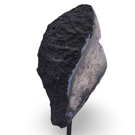 Cluster -Druzy on Metal Stand -Amethyst -1903g