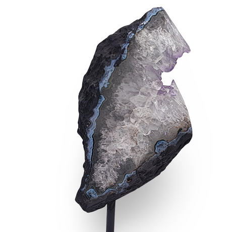Cluster -Druzy on Metal Stand -Amethyst -1903g