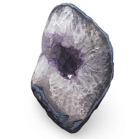 Cluster -Druzy on Metal Stand -Amethyst -1903g
