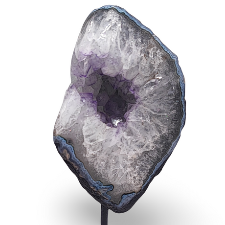 Cluster -Druzy on Metal Stand -Amethyst -1903g