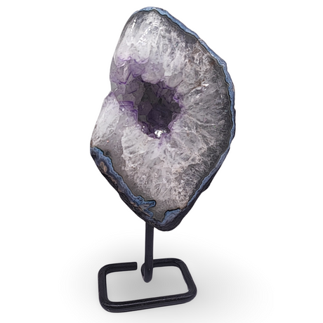 Cluster -Druzy on Metal Stand -Amethyst -1903g