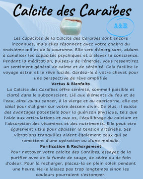 Descriptive Cards -Precious Stones & Crystals -Caribbean Calcite